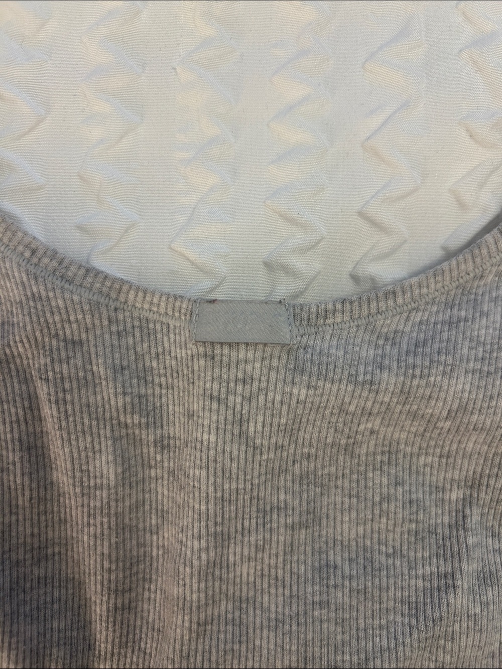 Skims cotton ribbed Ribbed Tank Top - Light Gray - Picture 4 of 4